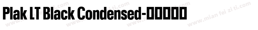 Plak LT Black Condensed字体转换